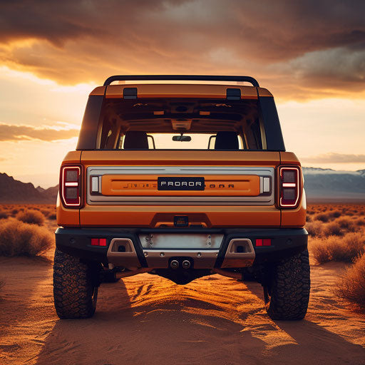 Rear view of classic Ford Bronco Sport