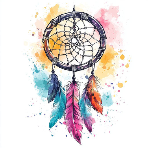 Beautiful clipart-style flat tattoo sketch for women