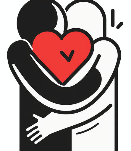 Hugging the letter icon, medicalcore style