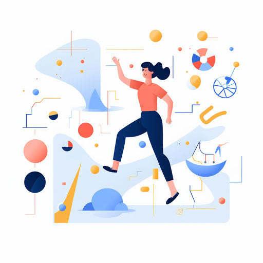 Activity time clipart in Minimalist style on white background