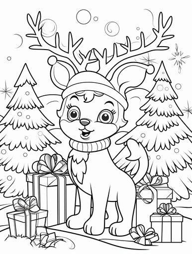 Kids coloring pages Rudolph coloring page kids coloring page Christmas coloring pages
