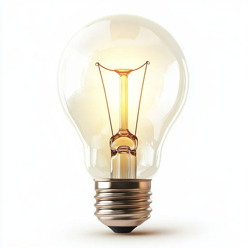 Realistic illustration of a light bulb (idea)