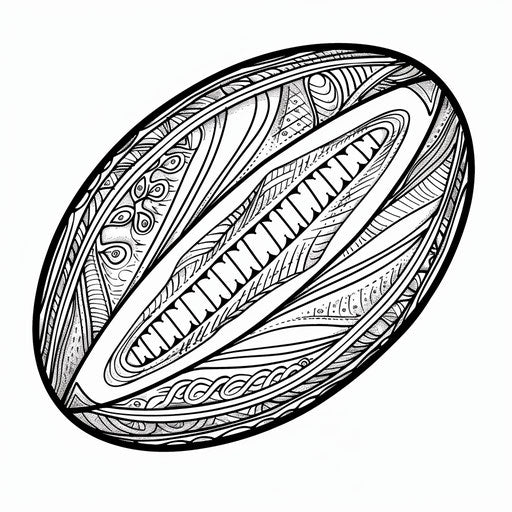 Bold designs on rugby ball