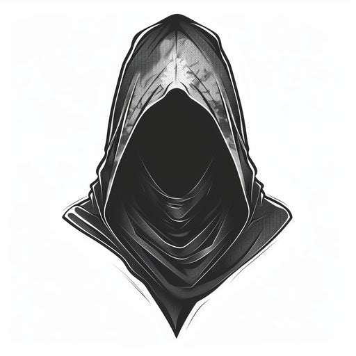 Sleek and modern flat tattoo sketch with monochrome shades