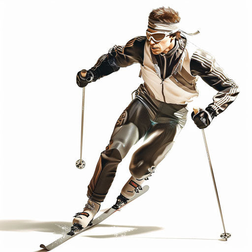 Realistic cross country illustration on flat white background