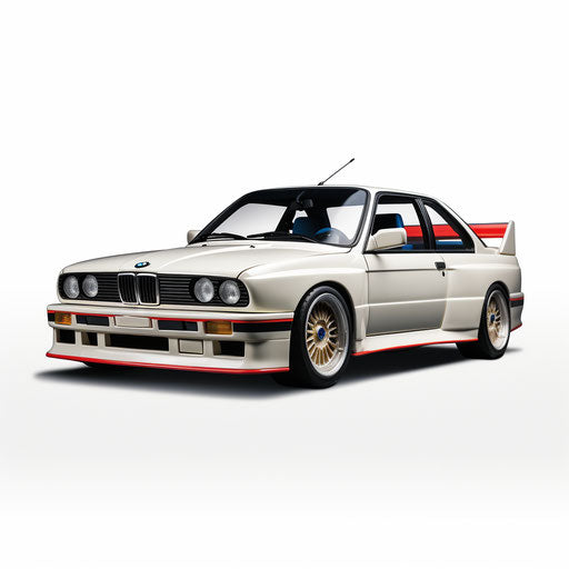 Classic BMW M3 white background