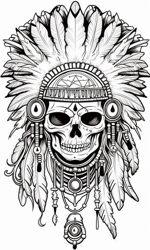 Coloring pages dream catchers for children, indigenous style