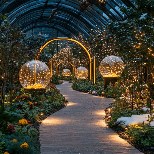 Winter botanical garden