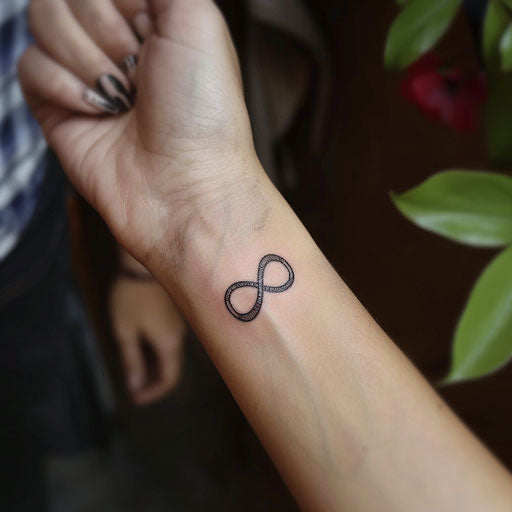 Infinity symbol wrist tattoo inspired by Maria Sibylla Merian