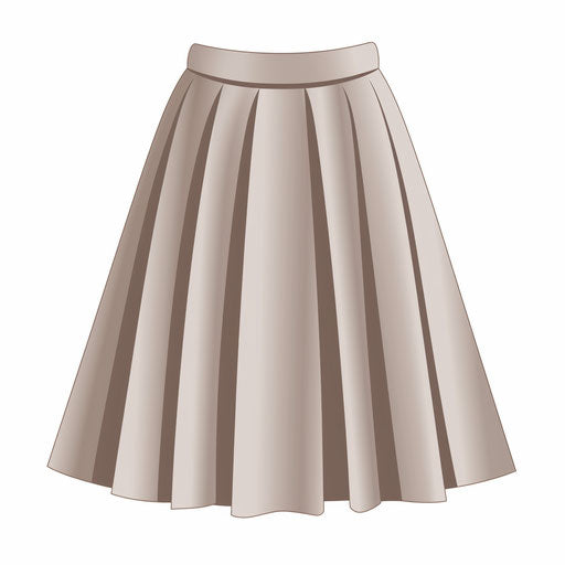 Skirt image in the style of Minimalist, on white background