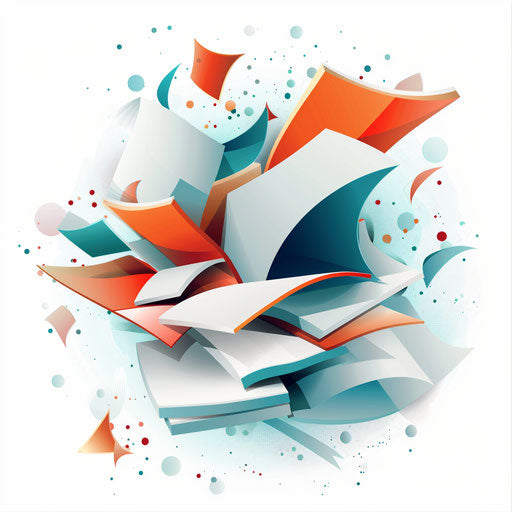 Information clipart in photorealistic style on flat white background