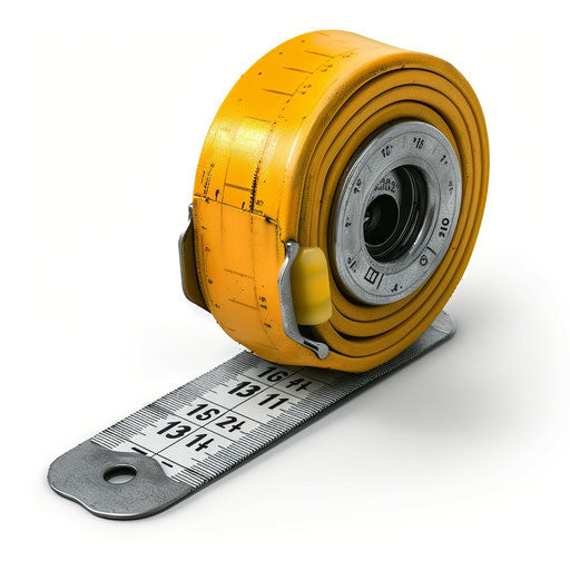 Tape measure clipart in a photo realistic style on white background