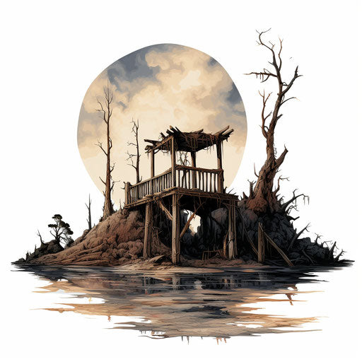 The end in the style of Oil painting