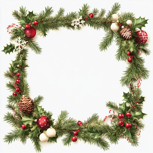Realistic Christmas Picture Frames clipart, high-res, isolated