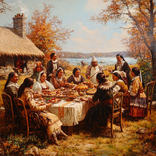 Warm Thanksgiving gathering