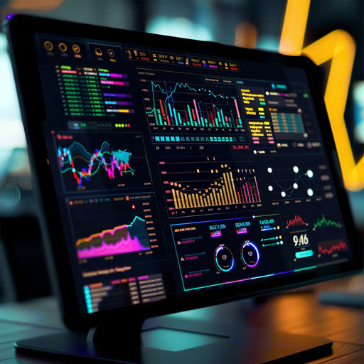 Monitoring financial portfolio on digital dashboard