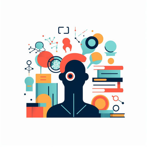 Knowledge clipart in Minimalist style, on a white background