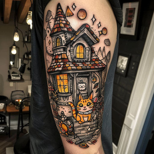 Inspiring tattoos with a cartoonish touch