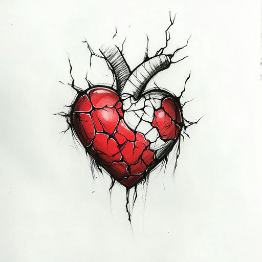 Radiant Heart Tattoo On Hand Tattoo Design Kit