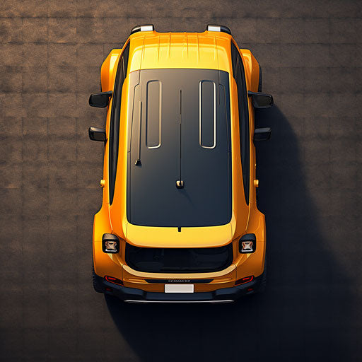 Top view of the classic jeep renegade