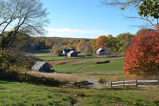 Picturesque autumn scene in the rolling hills