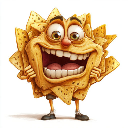 Versatile Chips Caricature Clipart for All Occasions