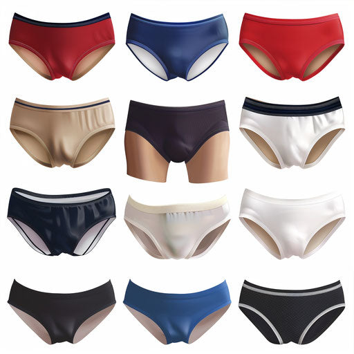 Underwear clipart in a realistic style on a flat white background