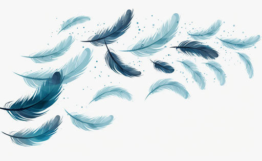 Fluttering quills in the wind, feather tattoo flutters