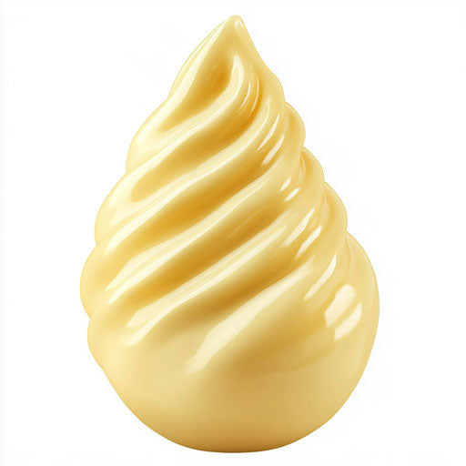 Realistic clipart of mayonnaise, high resolution, no background, isolated