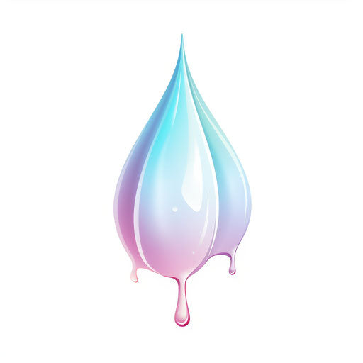 Raindrop illustration in the style of Pastel Colors Art