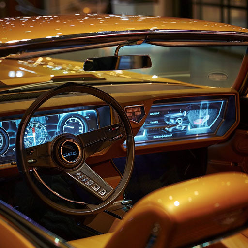 1969 Chevrolet Chevelle SS with holographic displays and AR windshield