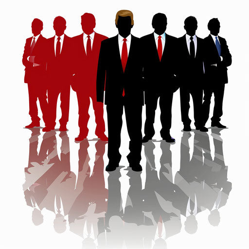 Political clipart in photo realistic style with white background