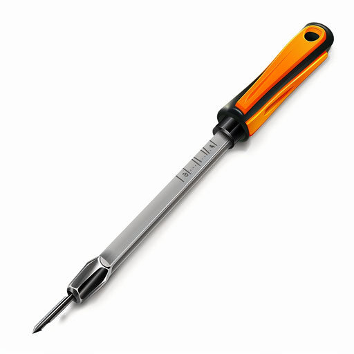 Screwdriver artwork in a photo realistic style with flat white background