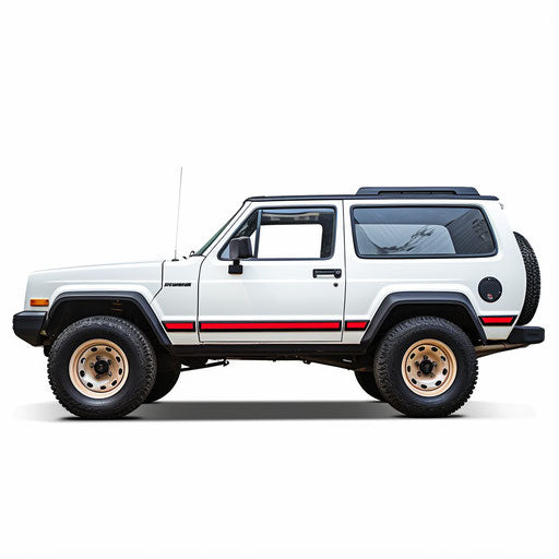 Jeep renegade classic on white background