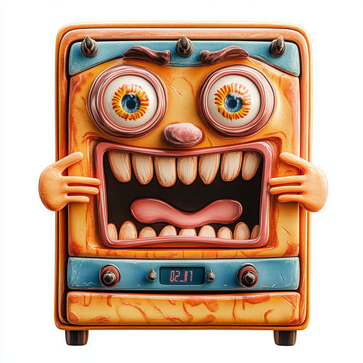 Premium Oven Caricature Clipart for Digital Artists