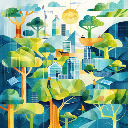 Professionals working on sustainable energy solutions