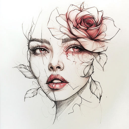 Amber Rose Face Tattoo Tattoo Outlines