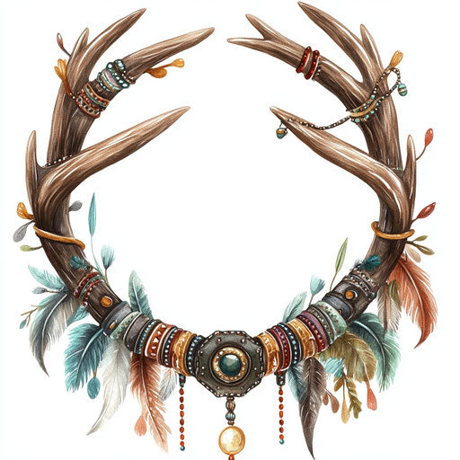 Boho style with feathers and beads for festival design