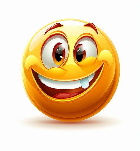 Cartoon emoticon for blog with twisted humor, joyful 27:29