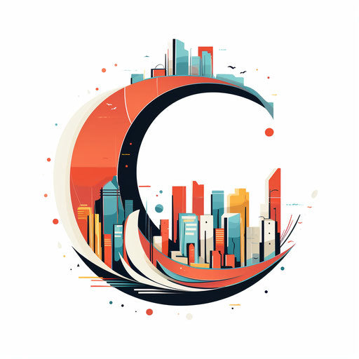 Minimalist Illustration on White Background