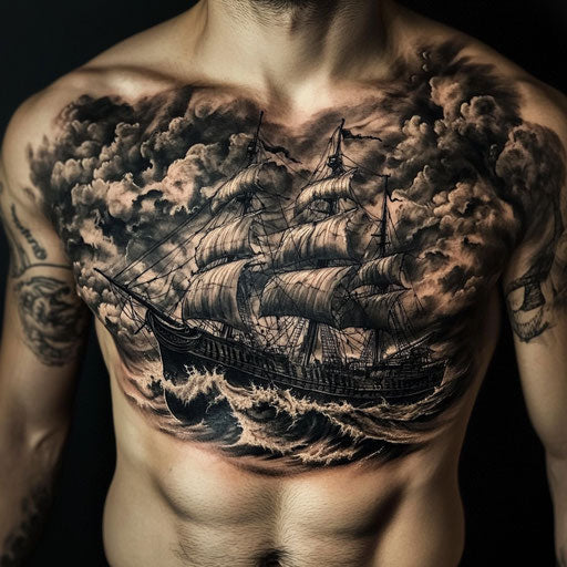 Chest Piece Tattoo Tattoo Design Set