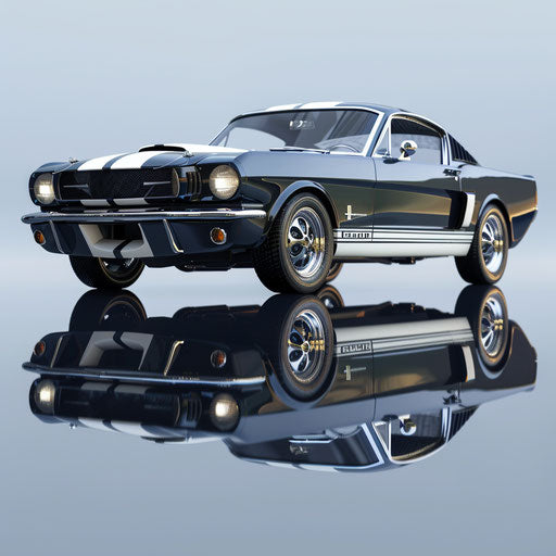 Retro-modern Ford Mustang GT Shelby Classic