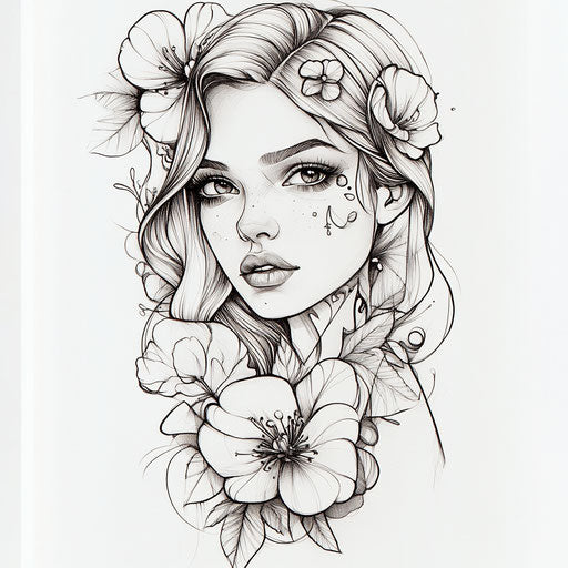 Outer forearm tattoo sketch for females