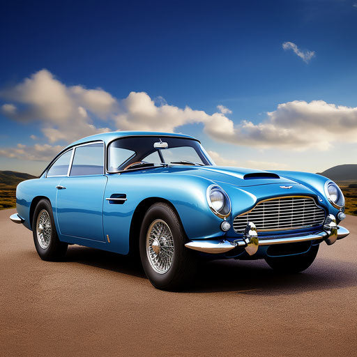 Bright Blue Aston Martin DB5