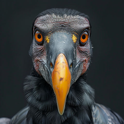 Condor bird gazing directly at the camera