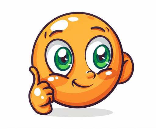 Orange face listening intently with emotion