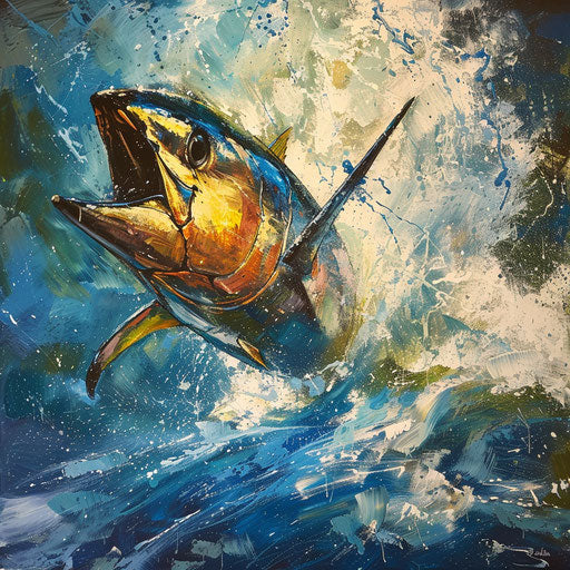 Yellowfin tuna catches prey with speed and precision