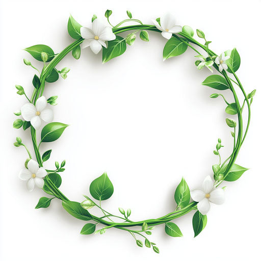 3D border on flat white background in realistic clipart