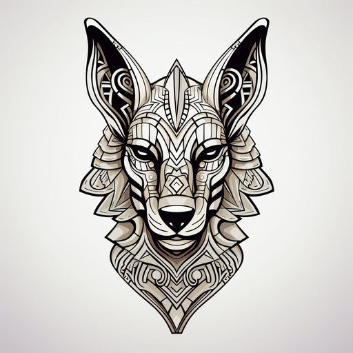 Egyptian head for a coloring page