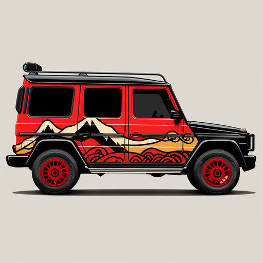 Custom decals for Mercedes-Benz G Wagon classic